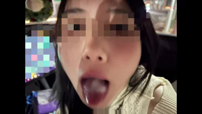 [原创]口爆特写，在车上口爆的绝对爽感，未打码